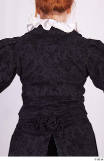  Photos Woman in Historical Dress 95 19th century black jacket historical clothing upper body 0006.jpg